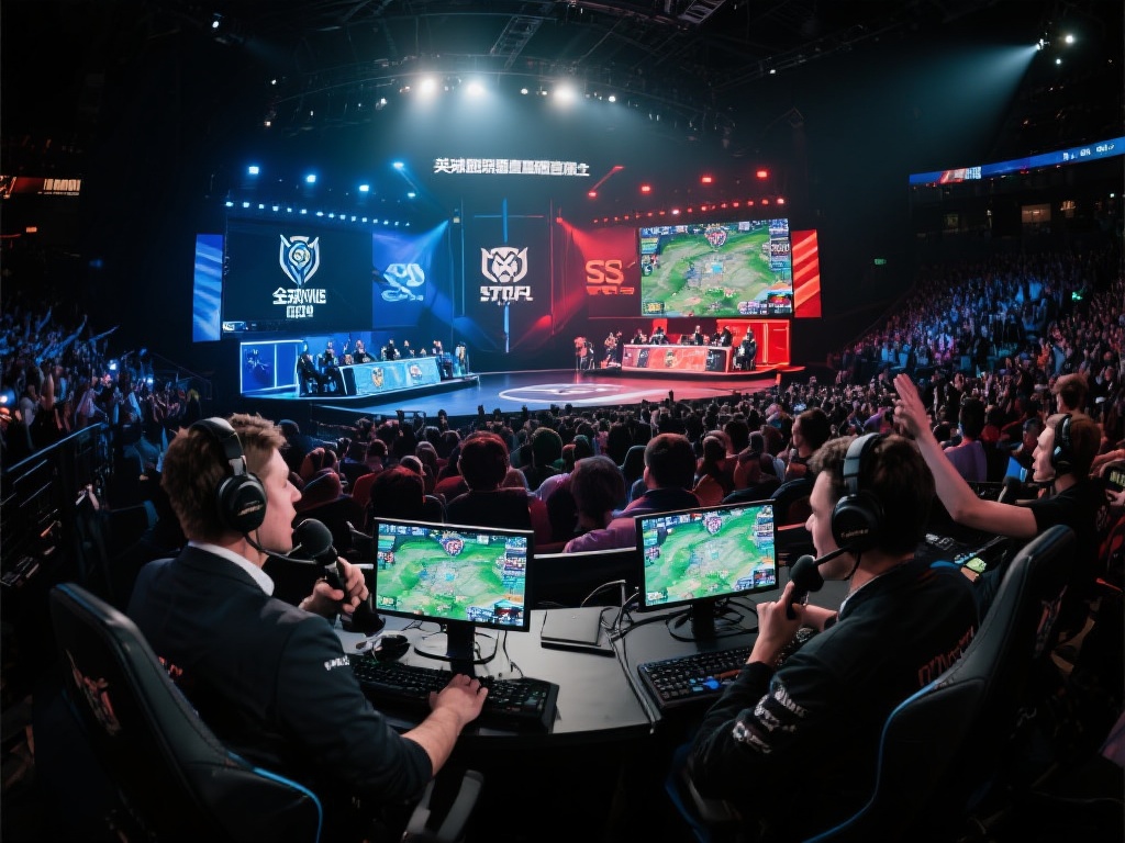 英雄联盟现场直播，沉浸式体验电竞赛场紧张氛围！